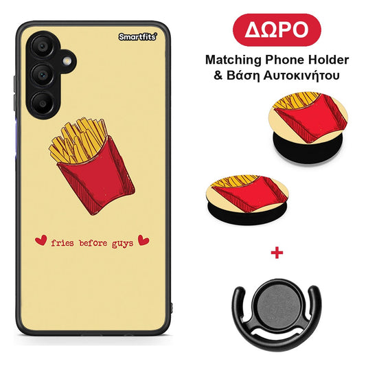 Fries Before Guys - Samsung A15 5G θήκη + Δώρο Phone Holder & Βάση Αυτοκινήτου