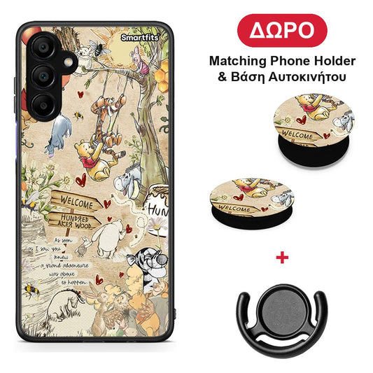Happy Friends - Samsung A15 5G θήκη + Δώρο Phone Holder & Βάση Αυτοκινήτου