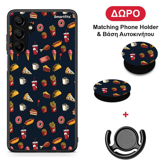 Random Hungry - Samsung A15 5G θήκη + Δώρο Phone Holder & Βάση Αυτοκινήτου