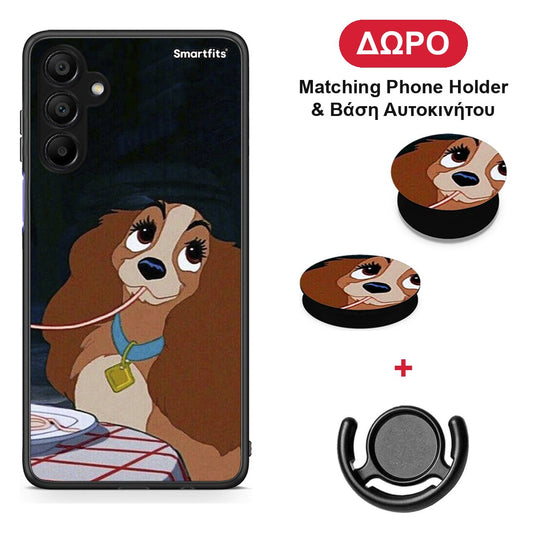 Lady And Tramp 2 - Samsung A15 5G θήκη + Δώρο Phone Holder & Βάση Αυτοκινήτου