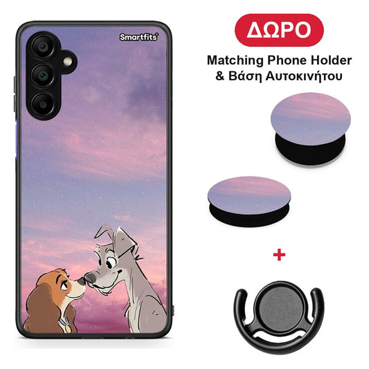 Lady And Tramp - Samsung A15 5G θήκη + Δώρο Phone Holder & Βάση Αυτοκινήτου