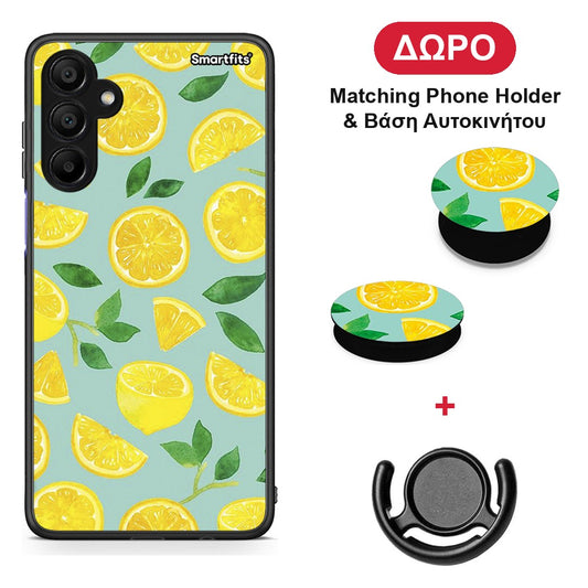 Lemons - Samsung A15 5G θήκη + Δώρο Phone Holder & Βάση Αυτοκινήτου