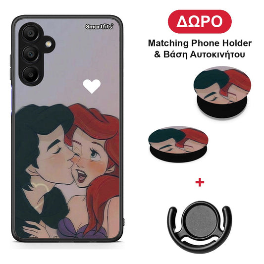 Mermaid Couple - Samsung A15 5G θήκη + Δώρο Phone Holder & Βάση Αυτοκινήτου