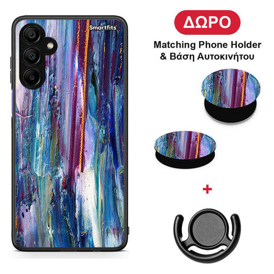 Paint Winter - Samsung A15 5G θήκη + Δώρο Phone Holder & Βάση Αυτοκινήτου
