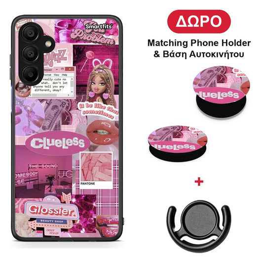 Pink Love - Samsung A15 5G θήκη + Δώρο Phone Holder & Βάση Αυτοκινήτου