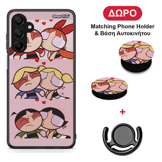 Puff Love - Samsung A15 5G θήκη + Δώρο Phone Holder & Βάση Αυτοκινήτου
