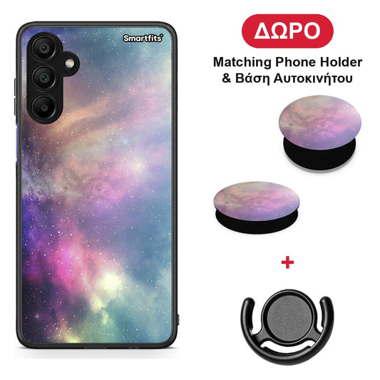 Galactic Rainbow - Samsung A15 5G θήκη + Δώρο Phone Holder & Βάση Αυτοκινήτου