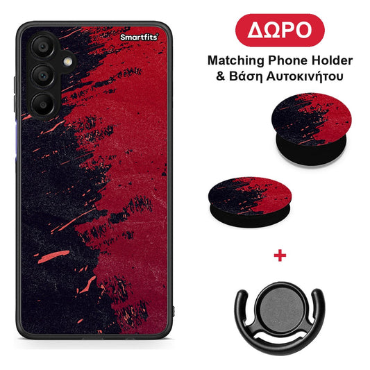 Red Paint - Samsung A15 5G θήκη + Δώρο Phone Holder & Βάση Αυτοκινήτου