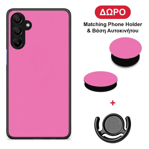 Rose Pink - Samsung A15 5G θήκη + Δώρο Phone Holder & Βάση Αυτοκινήτου