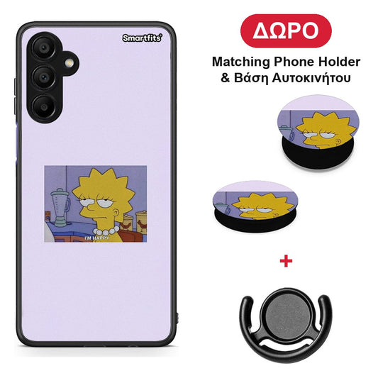 So Happy - Samsung A15 5G θήκη + Δώρο Phone Holder & Βάση Αυτοκινήτου