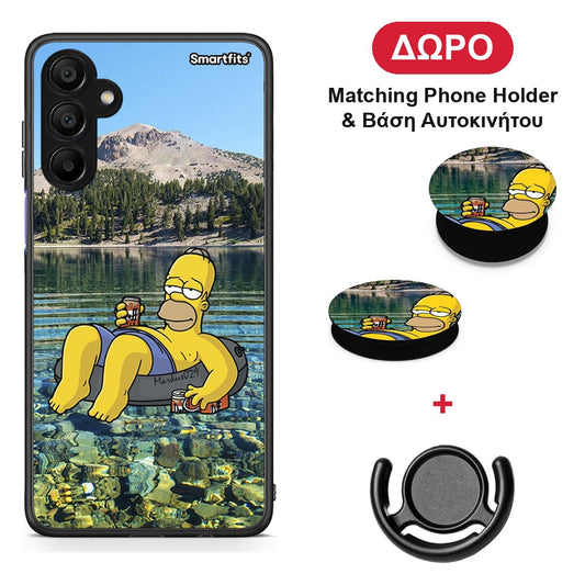 Summer Happiness - Samsung A15 5G θήκη + Δώρο Phone Holder & Βάση Αυτοκινήτου