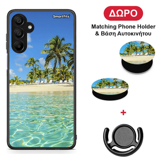 Tropical Vibes - Samsung A15 5G θήκη + Δώρο Phone Holder & Βάση Αυτοκινήτου
