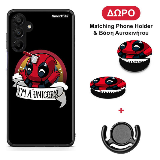 Unicorn Deadpool - Samsung A15 5G θήκη + Δώρο Phone Holder & Βάση Αυτοκινήτου