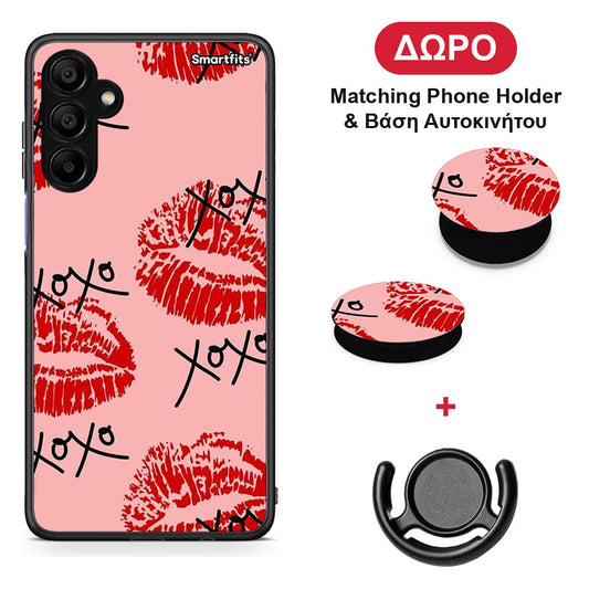 XOXO Lips - Samsung A15 5G θήκη + Δώρο Phone Holder & Βάση Αυτοκινήτου