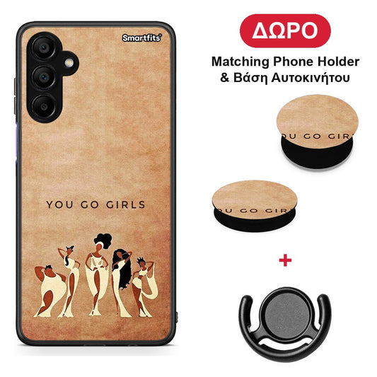 You Go Girl - Samsung A15 5G θήκη + Δώρο Phone Holder & Βάση Αυτοκινήτου