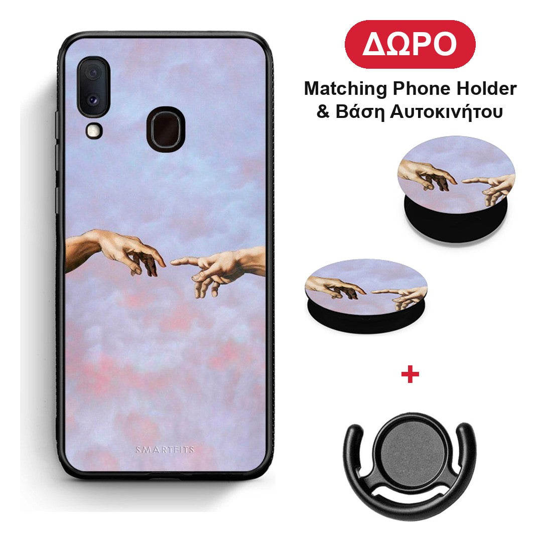 Adam Hand - Samsung Galaxy A20e θήκη + Δώρο Phone Holder & Βάση Αυτοκινήτου