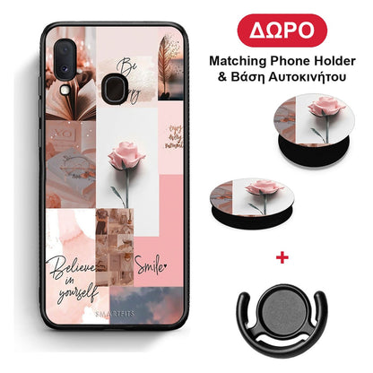 Aesthetic Collage - Samsung Galaxy A20e θήκη + Δώρο Phone Holder & Βάση Αυτοκινήτου