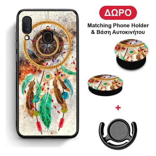 Boho DreamCatcher - Samsung Galaxy A20e θήκη + Δώρο Phone Holder & Βάση Αυτοκινήτου