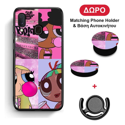 Bubble Girls - Samsung Galaxy A20e θήκη + Δώρο Phone Holder & Βάση Αυτοκινήτου