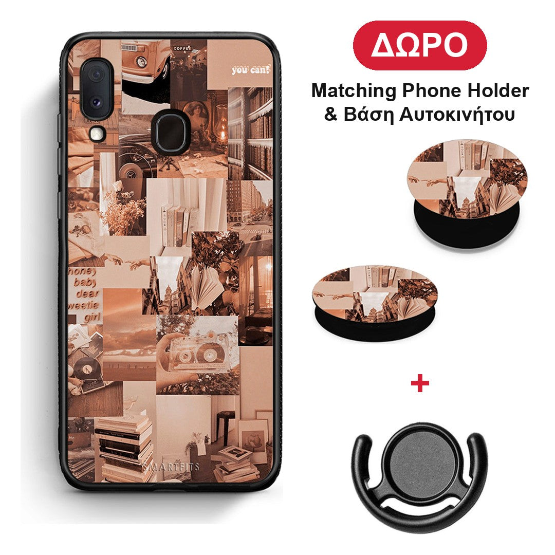 Collage You Can - Samsung Galaxy A20e θήκη + Δώρο Phone Holder & Βάση Αυτοκινήτου