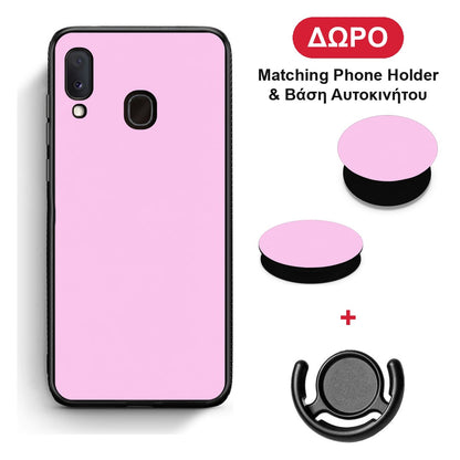 Cotton Candy Pink - Samsung Galaxy A20e θήκη + Δώρο Phone Holder & Βάση Αυτοκινήτου