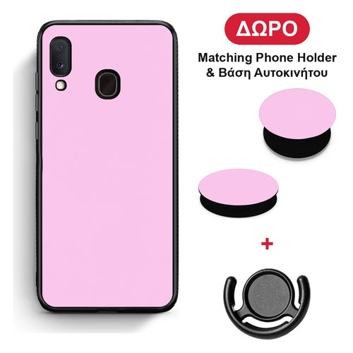 Cotton Candy Pink - Samsung Galaxy A20e θήκη + Δώρο Phone Holder & Βάση Αυτοκινήτου