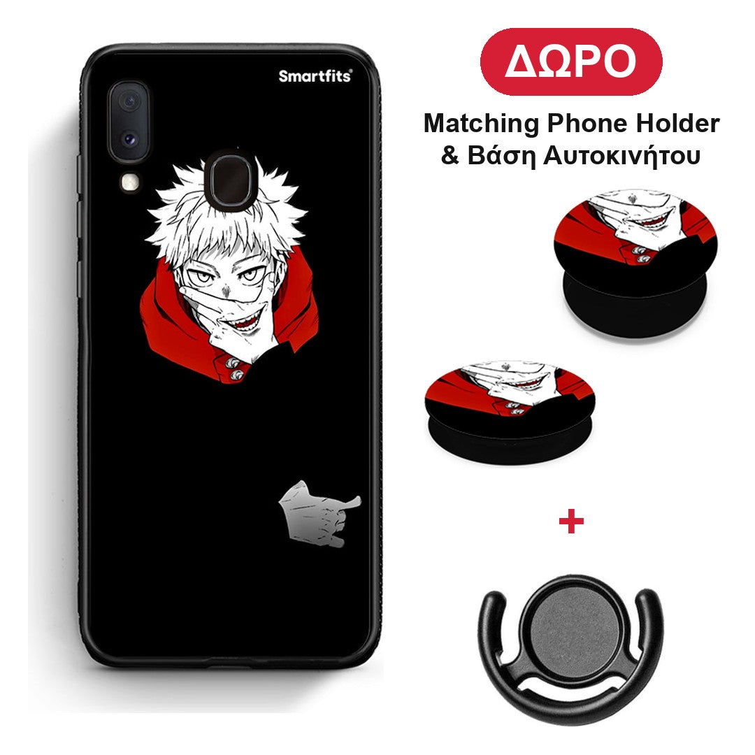 Itadori Anime - Samsung Galaxy A20e θήκη + Δώρο Phone Holder & Βάση Αυτοκινήτου