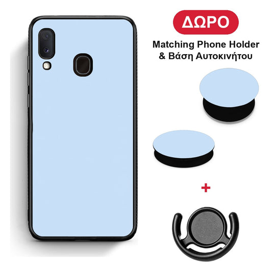 Powder Blue - Samsung Galaxy A20e θήκη + Δώρο Phone Holder & Βάση Αυτοκινήτου