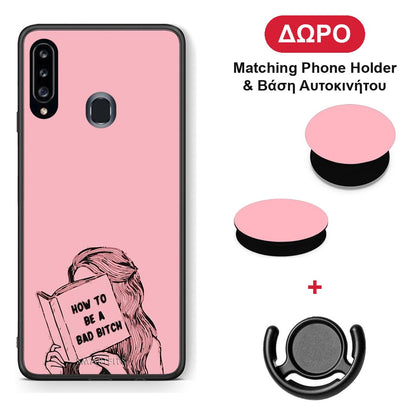 Bad Bitch - Samsung Galaxy A20s θήκη + Δώρο Phone Holder & Βάση Αυτοκινήτου