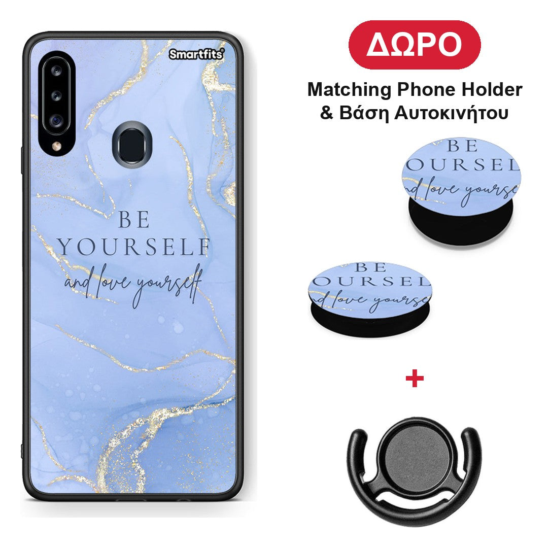 Be Yourself - Samsung Galaxy A20s θήκη + Δώρο Phone Holder & Βάση Αυτοκινήτου