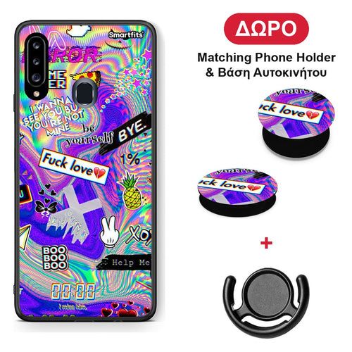Game Over - Samsung Galaxy A20s θήκη + Δώρο Phone Holder & Βάση Αυτοκινήτου