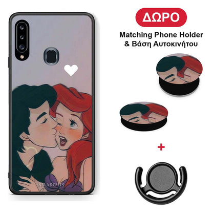 Mermaid Couple - Samsung Galaxy A20s θήκη + Δώρο Phone Holder & Βάση Αυτοκινήτου