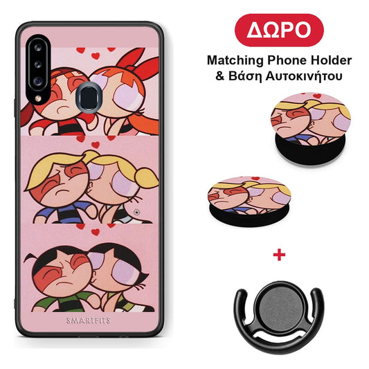 Puff Love - Samsung Galaxy A20s θήκη + Δώρο Phone Holder & Βάση Αυτοκινήτου