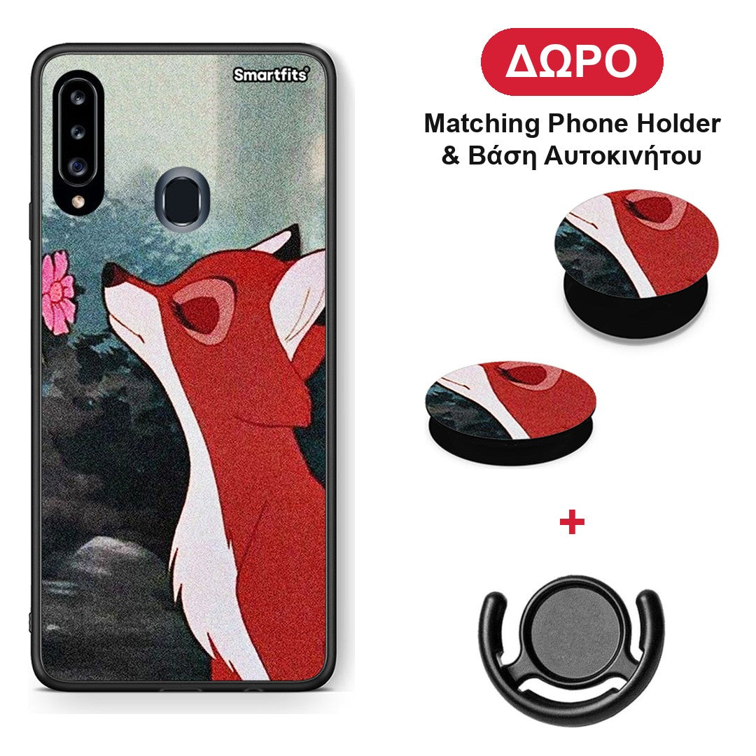 Tod And Vixey Love 2 - Samsung Galaxy A20s θήκη + Δώρο Phone Holder & Βάση Αυτοκινήτου
