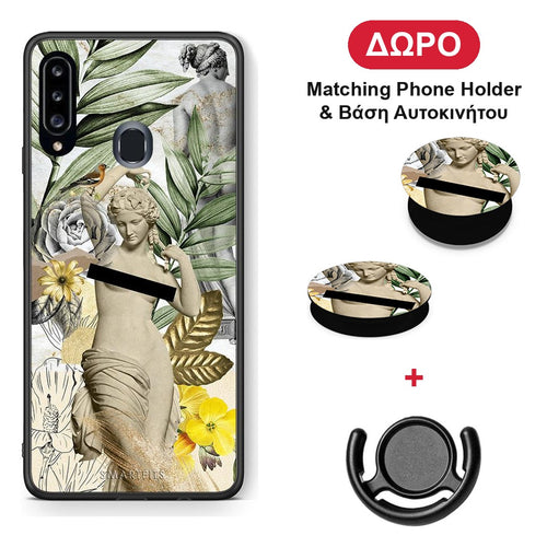 Woman Statue - Samsung Galaxy A20s θήκη + Δώρο Phone Holder & Βάση Αυτοκινήτου