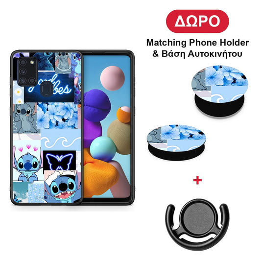 Collage Good Vibes - Samsung Galaxy A21s θήκη + Δώρο Phone Holder & Βάση Αυτοκινήτου