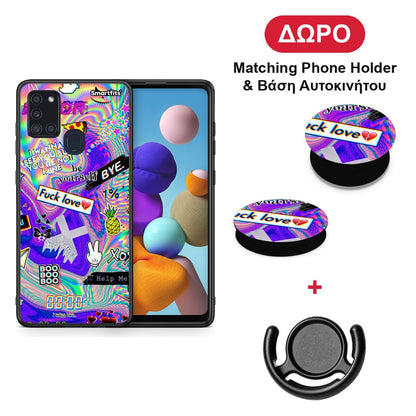 Game Over - Samsung Galaxy A21s θήκη + Δώρο Phone Holder & Βάση Αυτοκινήτου