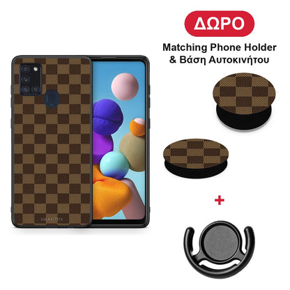 Designer Glamour - Samsung Galaxy A21s θήκη + Δώρο Phone Holder & Βάση Αυτοκινήτου