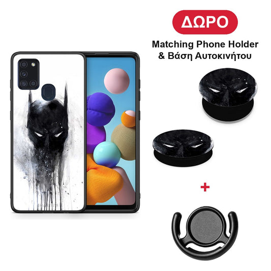 Hero Paint Bat - Samsung Galaxy A21s θήκη + Δώρο Phone Holder & Βάση Αυτοκινήτου