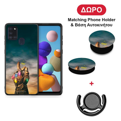 Infinity Snap - Samsung Galaxy A21s θήκη + Δώρο Phone Holder & Βάση Αυτοκινήτου