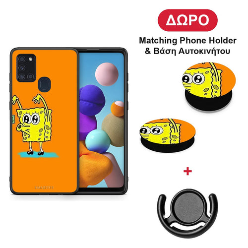No Money 2 - Samsung Galaxy A21s θήκη + Δώρο Phone Holder & Βάση Αυτοκινήτου
