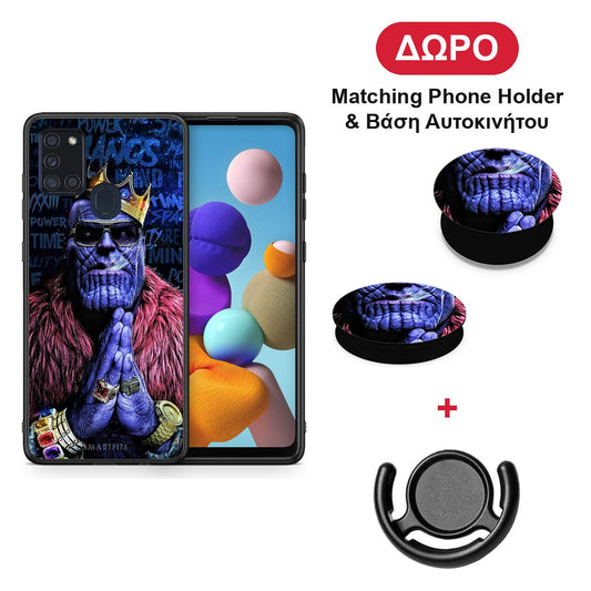 PopArt Thanos - Samsung Galaxy A21s θήκη + Δώρο Phone Holder & Βάση Αυτοκινήτου
