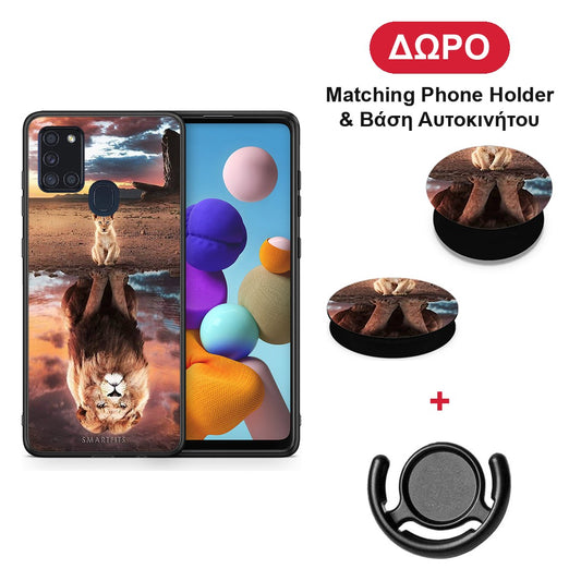 Sunset Dreams - Samsung Galaxy A21s θήκη + Δώρο Phone Holder & Βάση Αυτοκινήτου