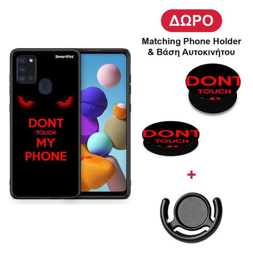 Touch My Phone - Samsung Galaxy A21s θήκη + Δώρο Phone Holder & Βάση Αυτοκινήτου