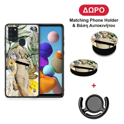 Woman Statue - Samsung Galaxy A21s θήκη + Δώρο Phone Holder & Βάση Αυτοκινήτου