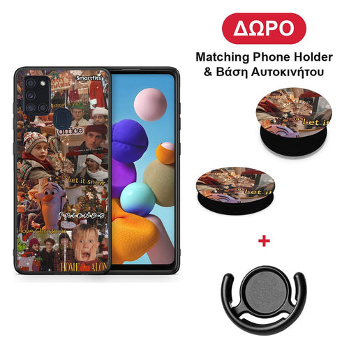 Xmas Wishes - Samsung Galaxy A21s θήκη + Δώρο Phone Holder & Βάση Αυτοκινήτου