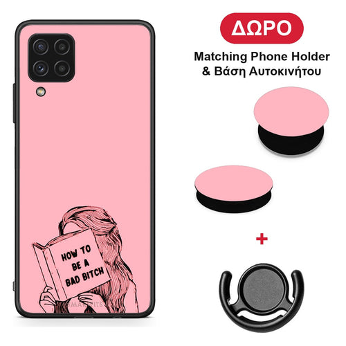 Bad Bitch - Samsung Galaxy A22 4G θήκη + Δώρο Phone Holder & Βάση Αυτοκινήτου