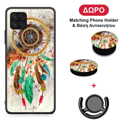 Boho DreamCatcher - Samsung Galaxy A22 4G θήκη + Δώρο Phone Holder & Βάση Αυτοκινήτου