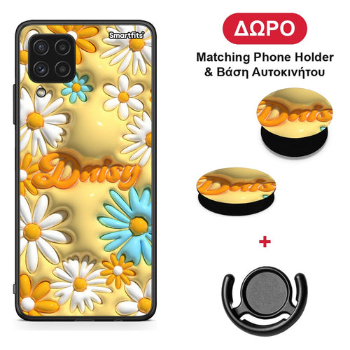 Bubble Daisies - Samsung Galaxy A22 4G θήκη + Δώρο Phone Holder & Βάση Αυτοκινήτου
