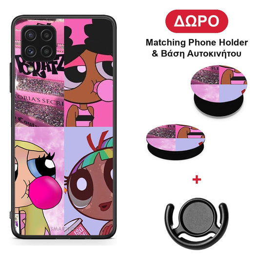 Bubble Girls - Samsung Galaxy A22 4G θήκη + Δώρο Phone Holder & Βάση Αυτοκινήτου